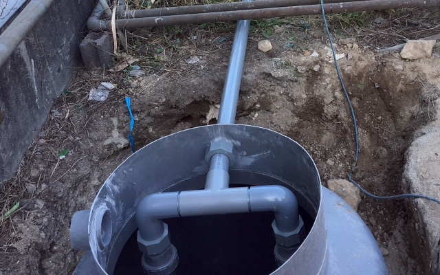 ポンプ槽および放流ポンプ配管の新設